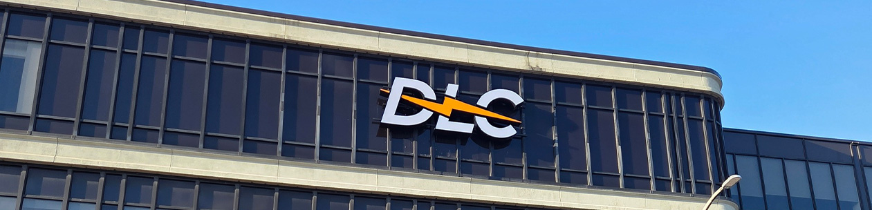 DLC sign on the Nova Place building in Pittsburgh