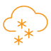 cloud with heavy snow graphic