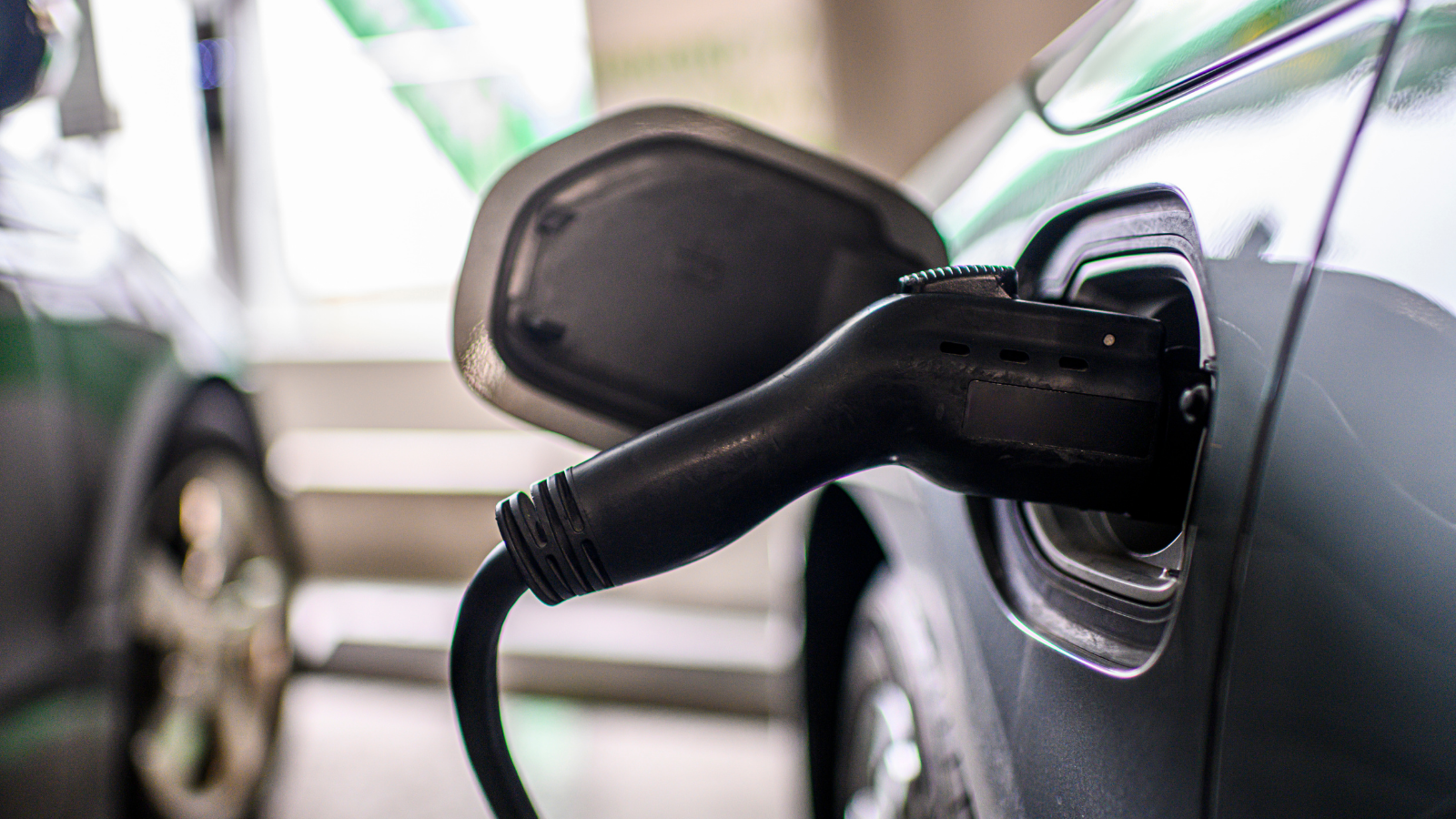 Person charging car